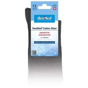 Skarpetki nieuciskające DEOMED COTTON SILVER 8